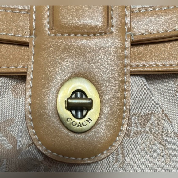 vintage Boach dupe canvas and leather shoulder bag - Picture 8 of 8